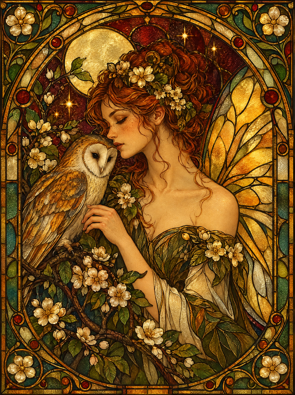 Moonlit Owl Maiden