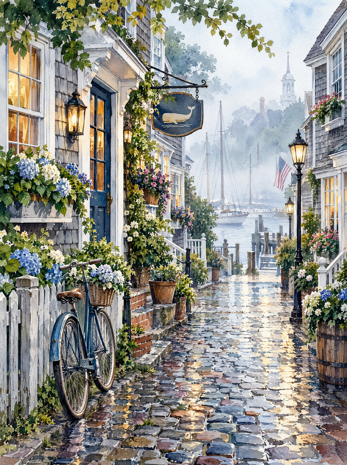 Nantucket Hydrangea Bicycle