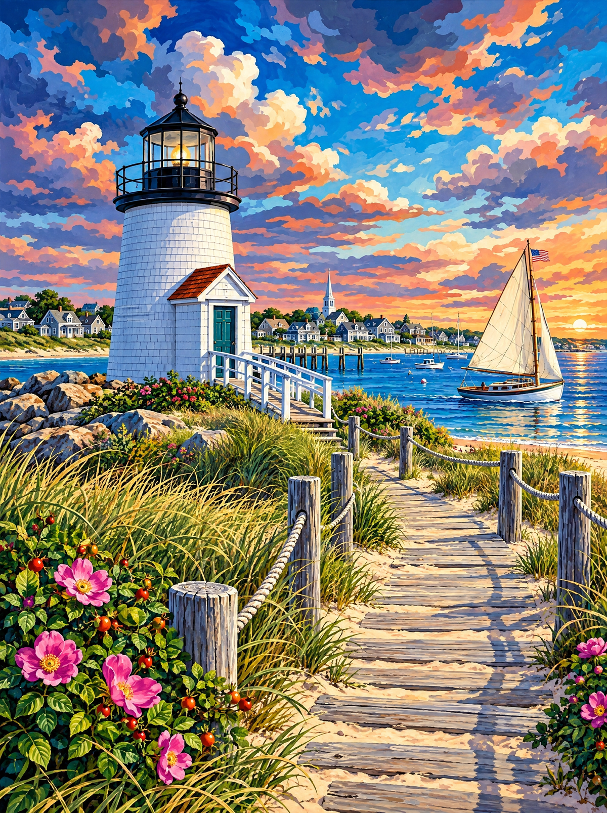 Nantucket Lighthouse Boardwalk