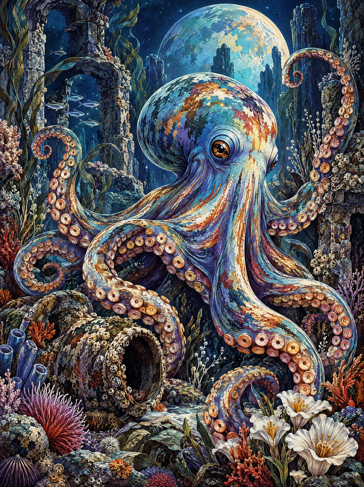Octopus Of The Sunken Ruins