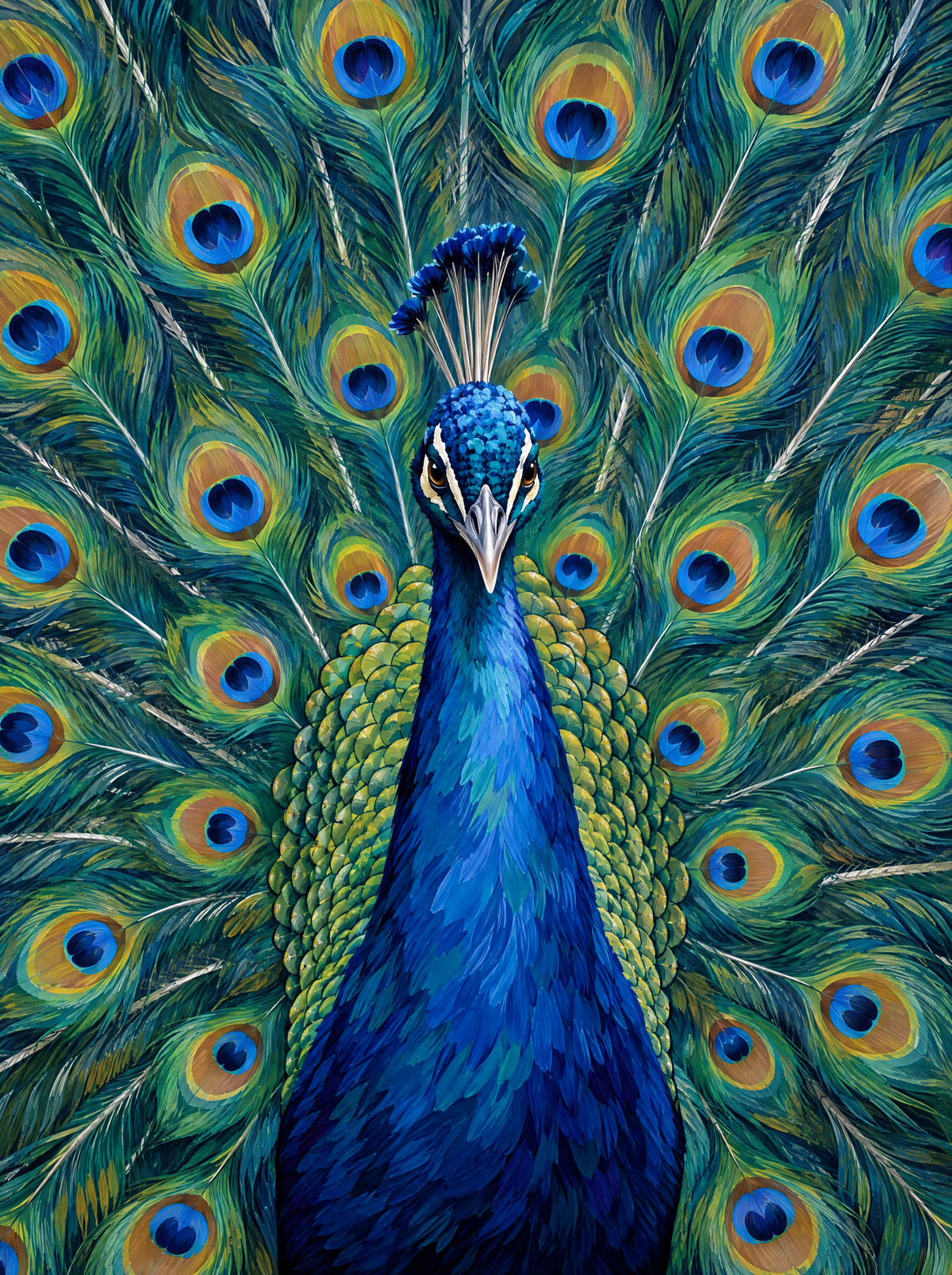 Peacock In Full Display