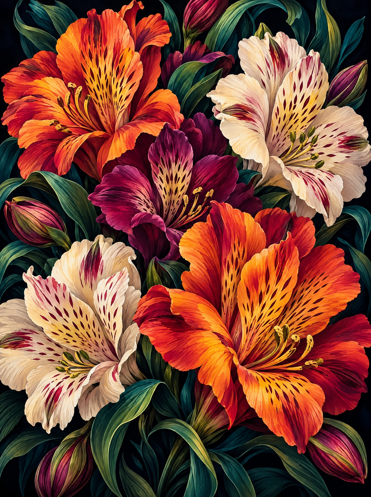 Peruvian Lily Flame