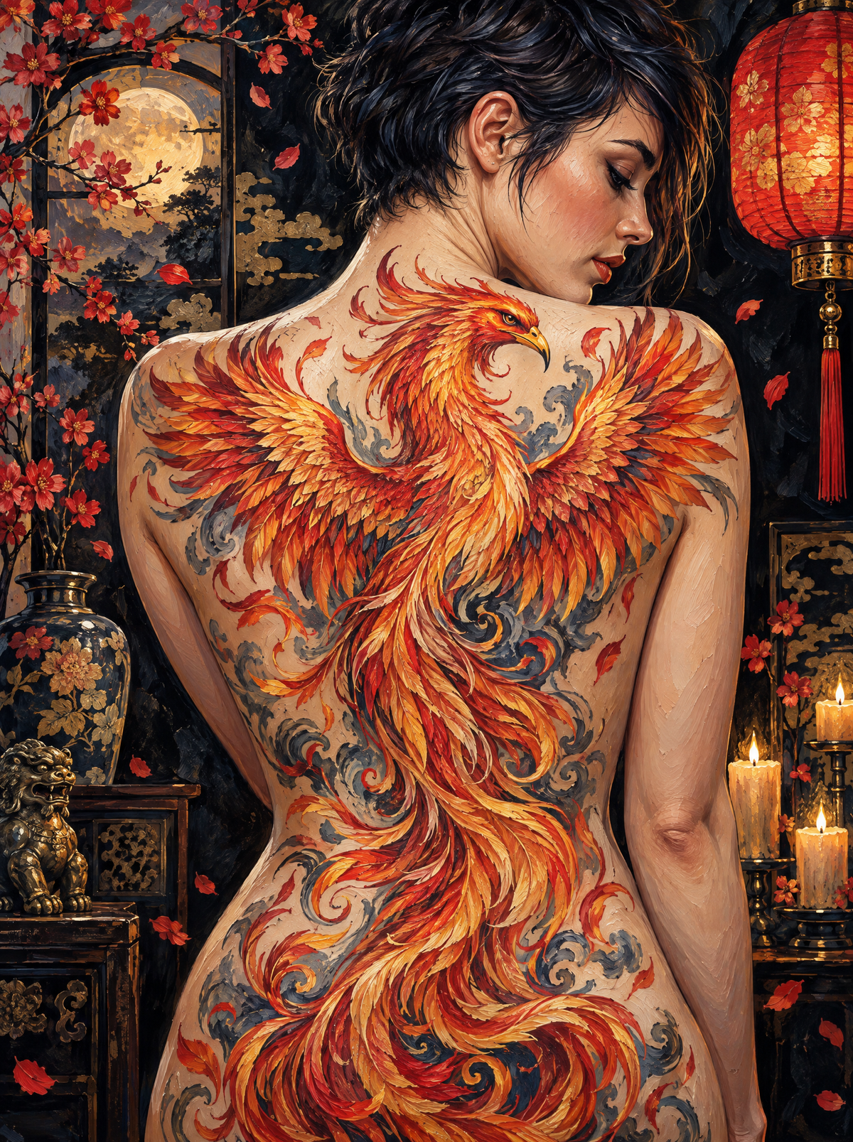 Phoenix Full Back Piece