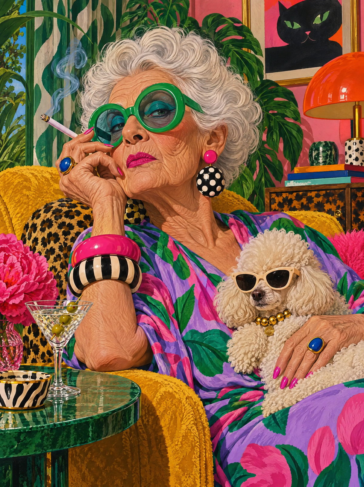 Poodle Martini Grande Dame