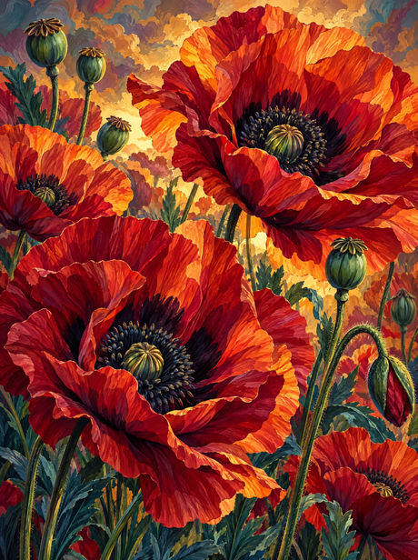 Poppy Field Wildfire