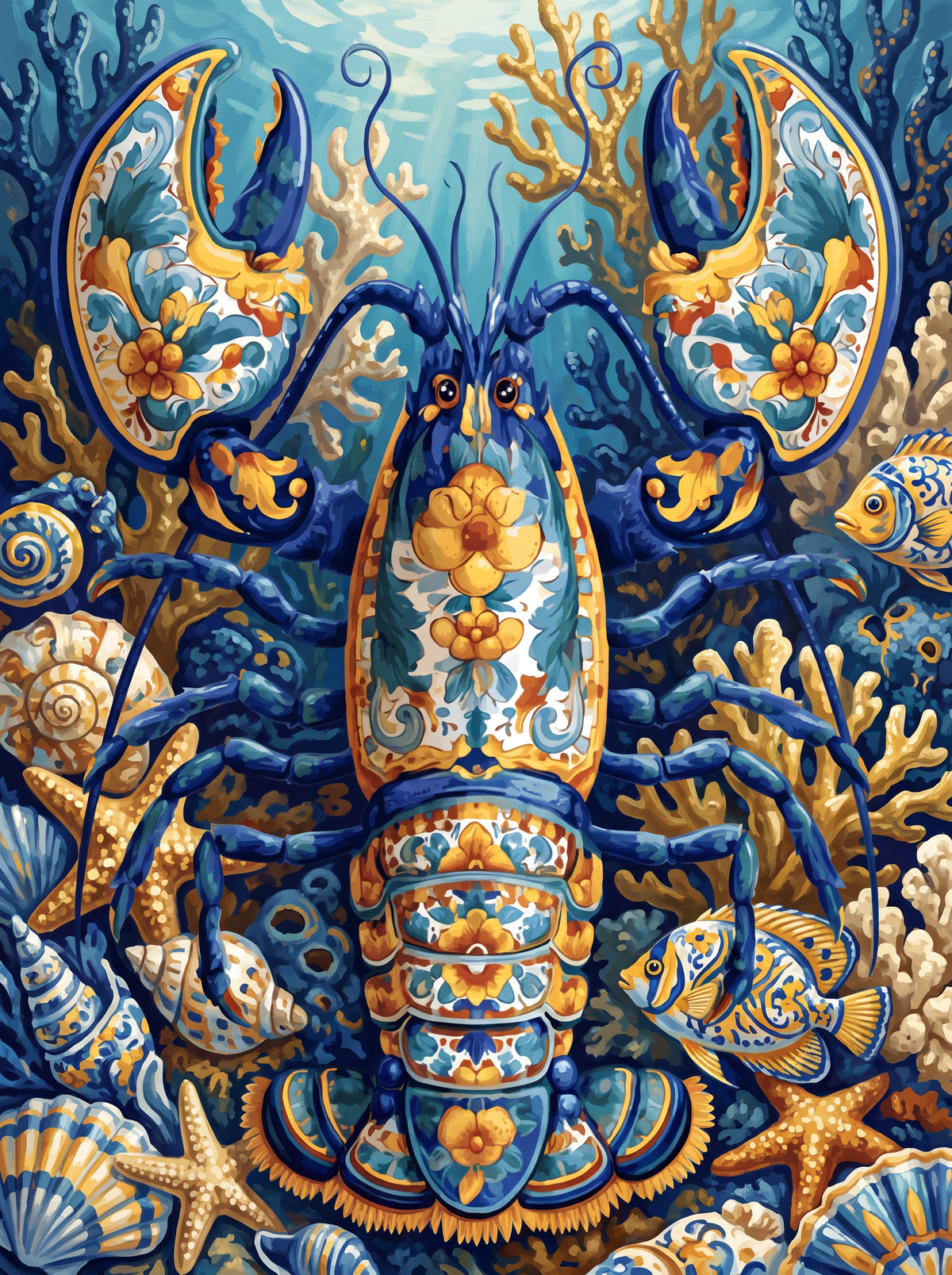 Porcelain Blue Lobster