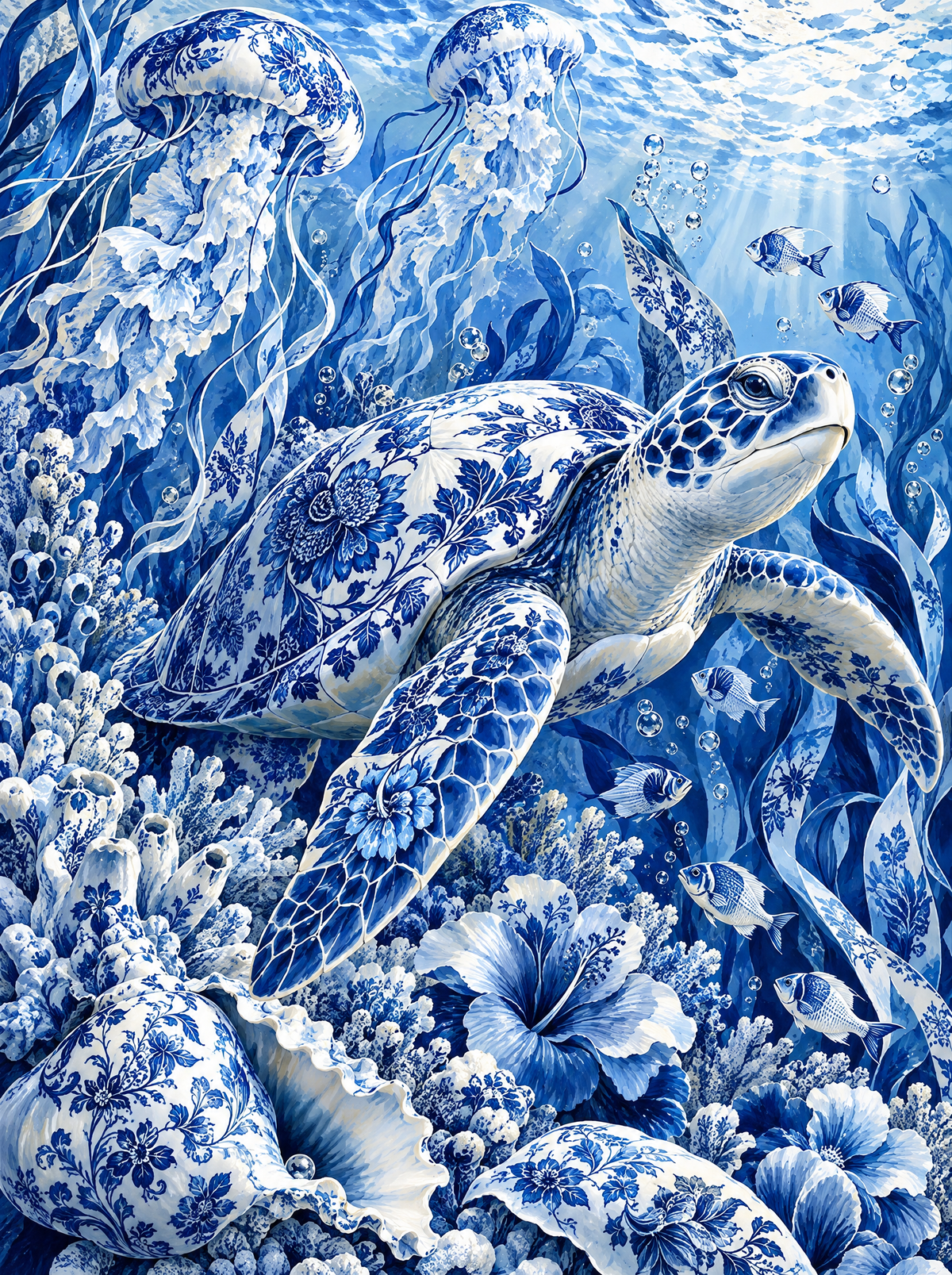 Porcelain Sea Turtle
