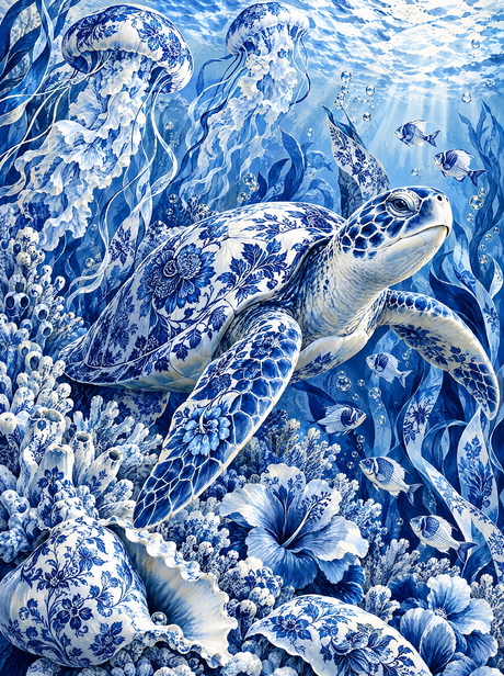 Porcelain Sea Turtle