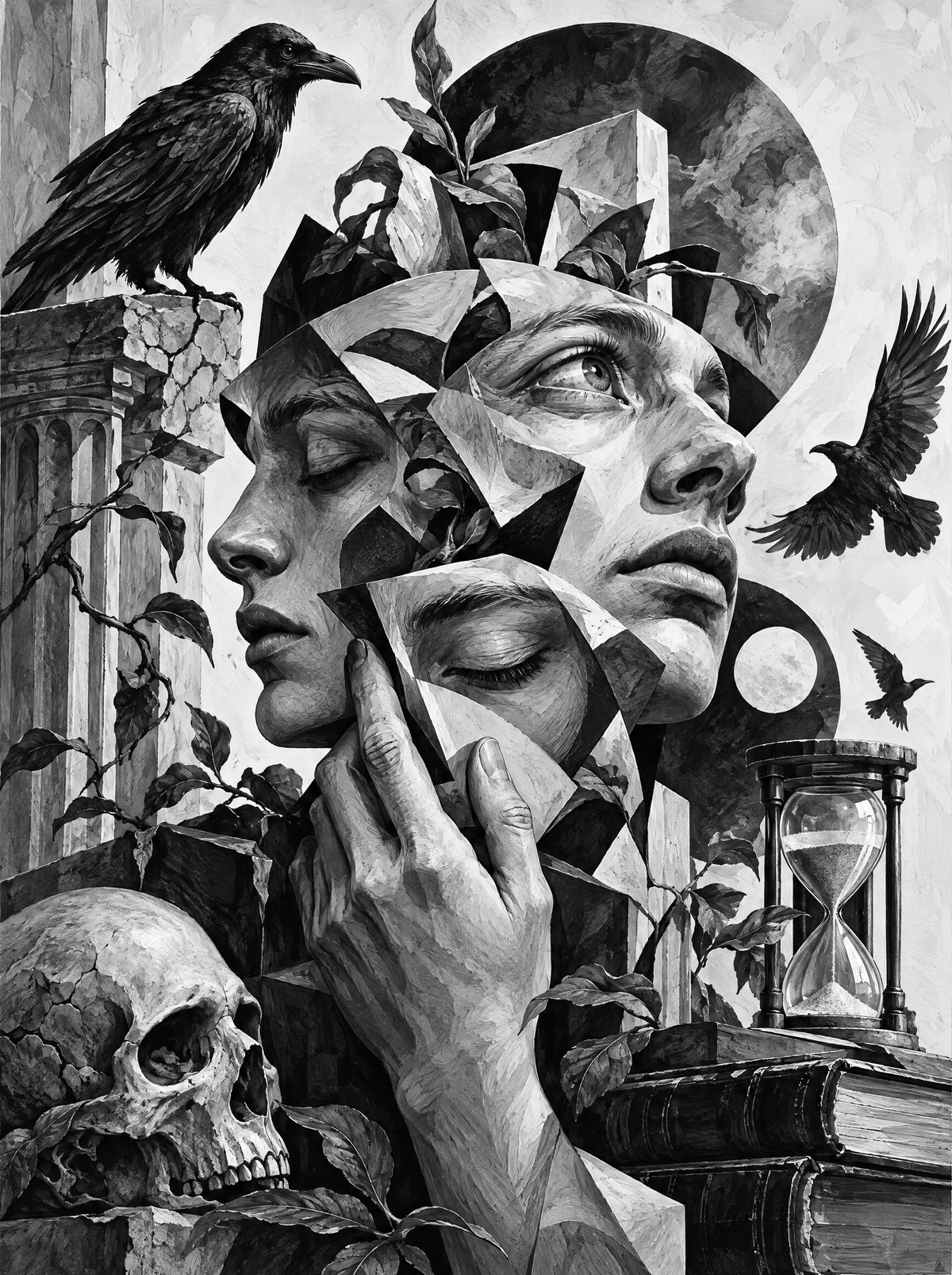 Ravens And Fractured Faces