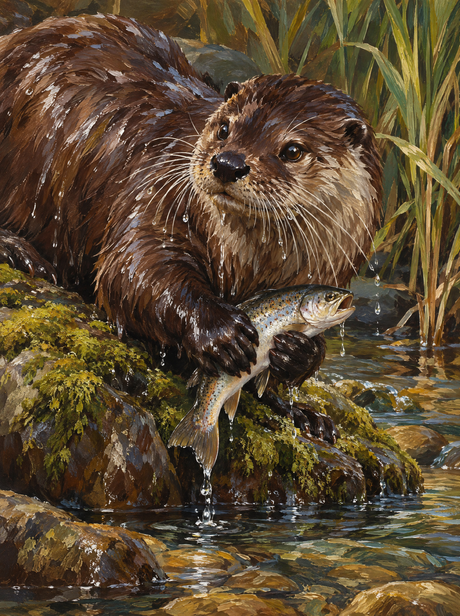 River Otter Morning Catch
