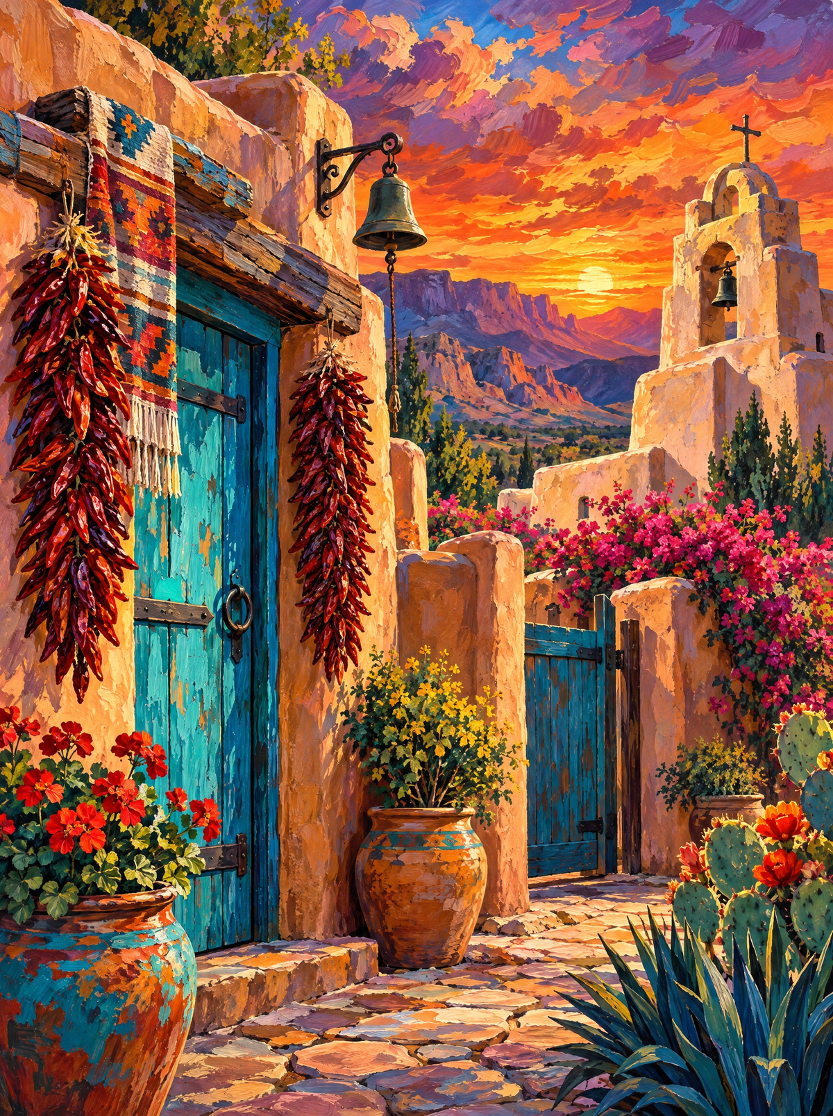 Santa Fe Turquoise Door