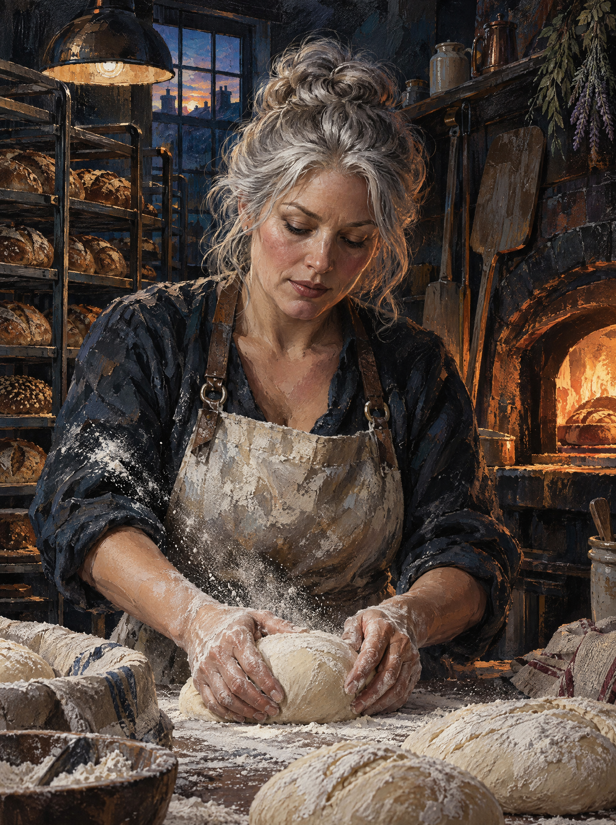Shaping Loaves Before Dawn