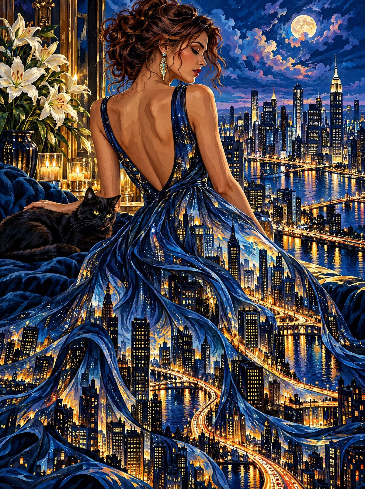 Skyline Gown Midnight