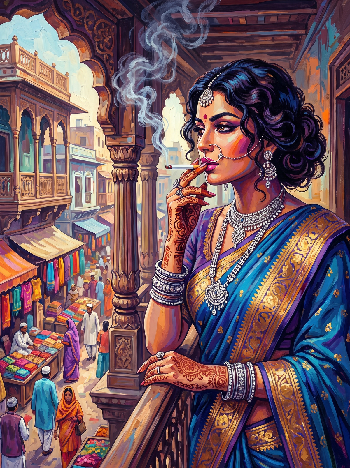 Smoking Above The Bazaar