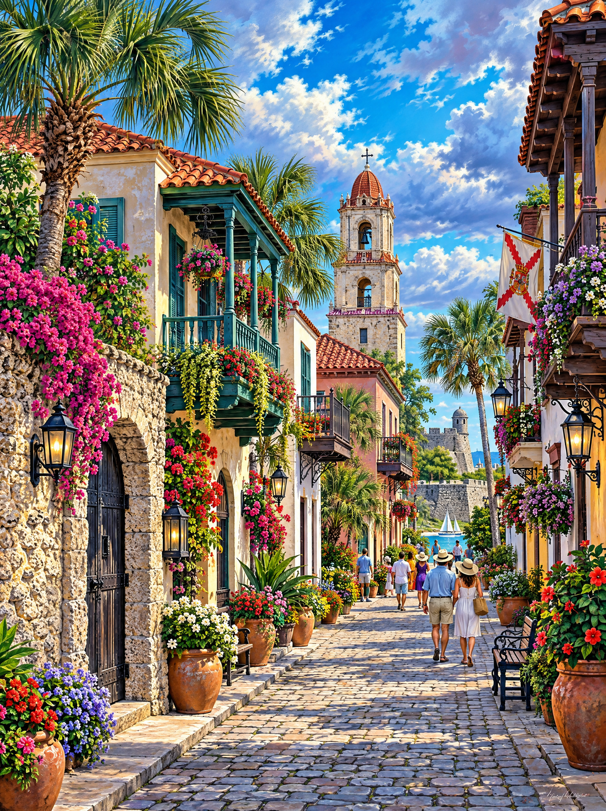 St Augustine Cobbled Street