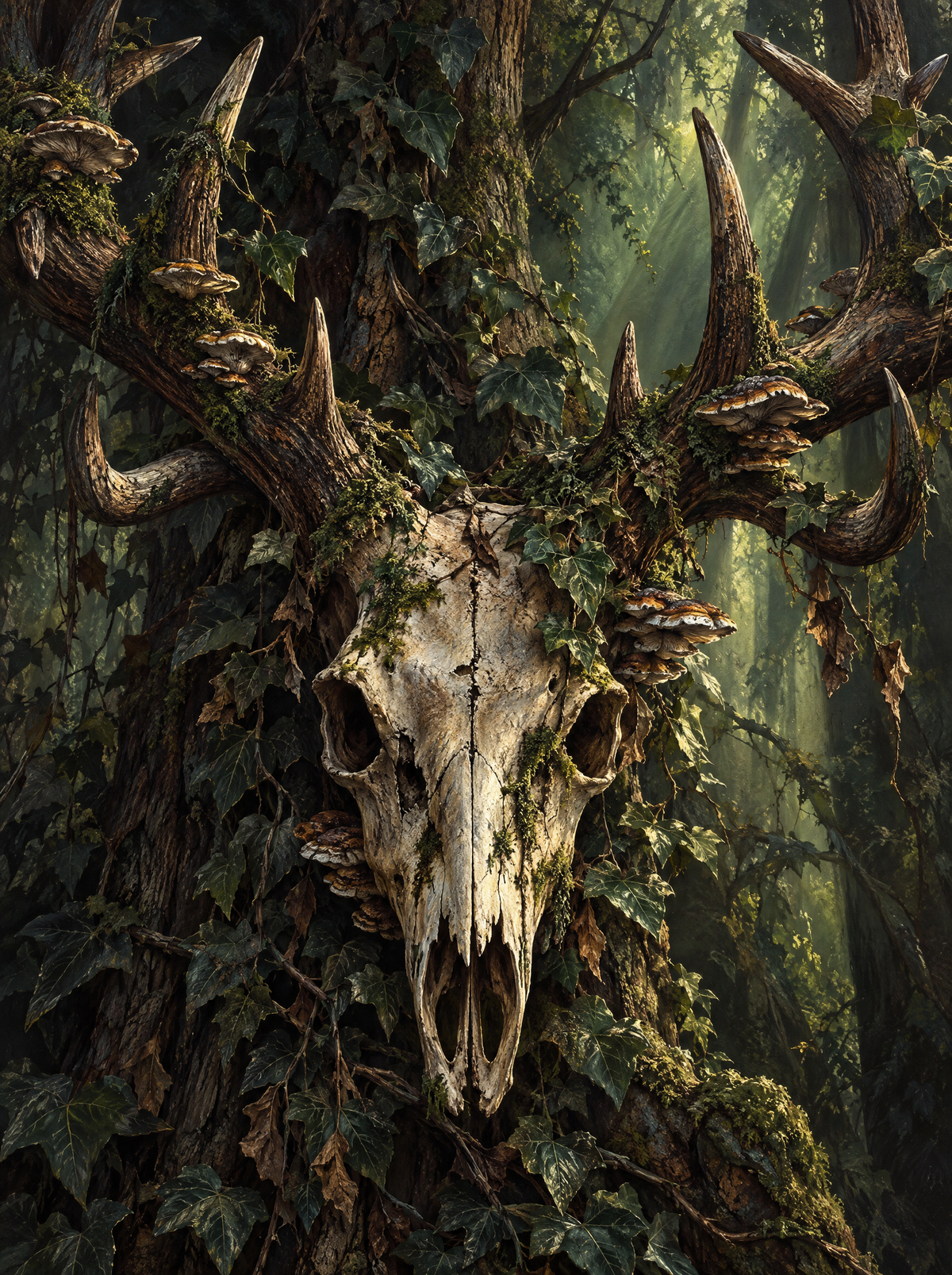 Stag Skull Ivy Crown