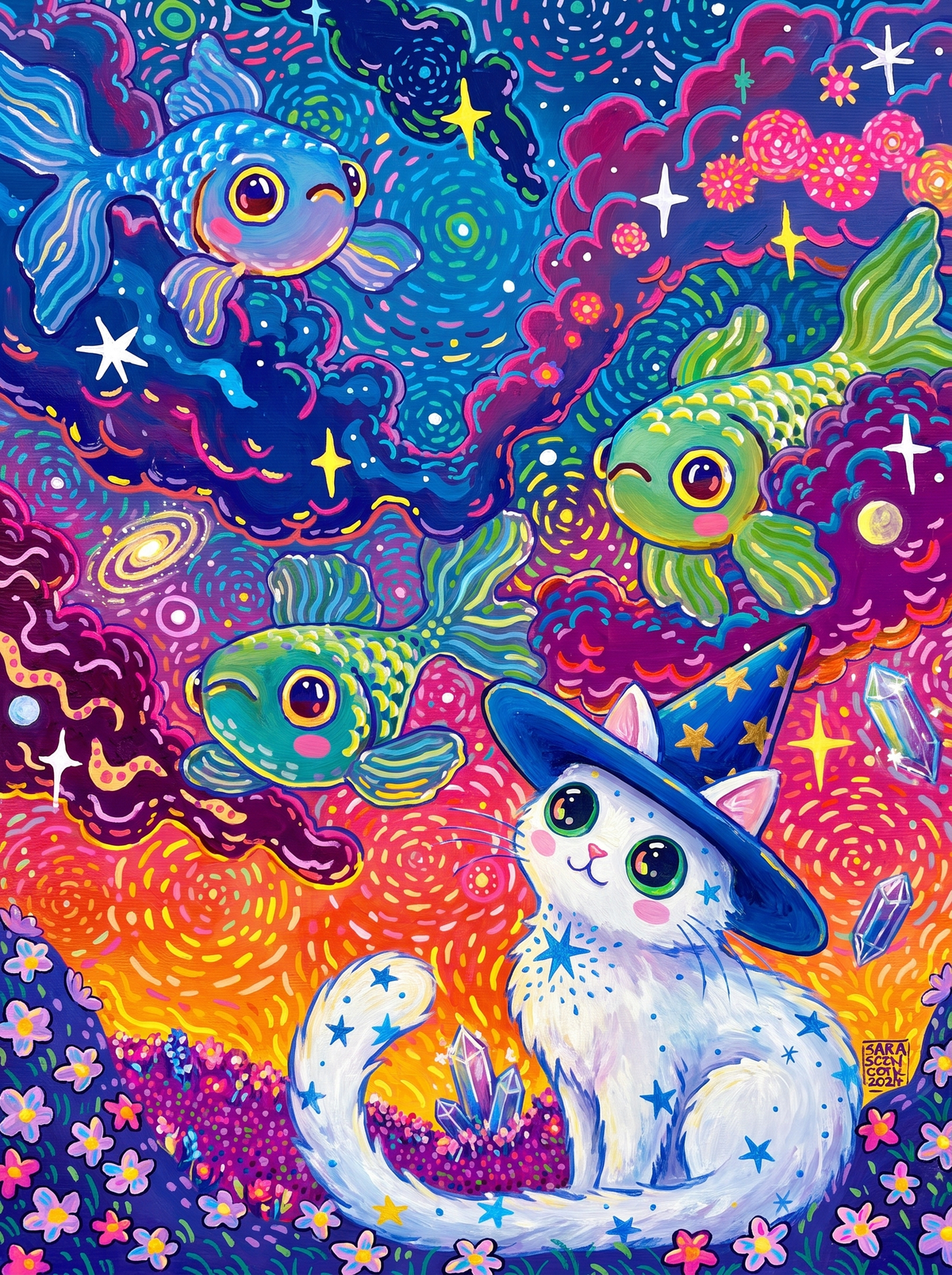 Starry Wizard Kitten