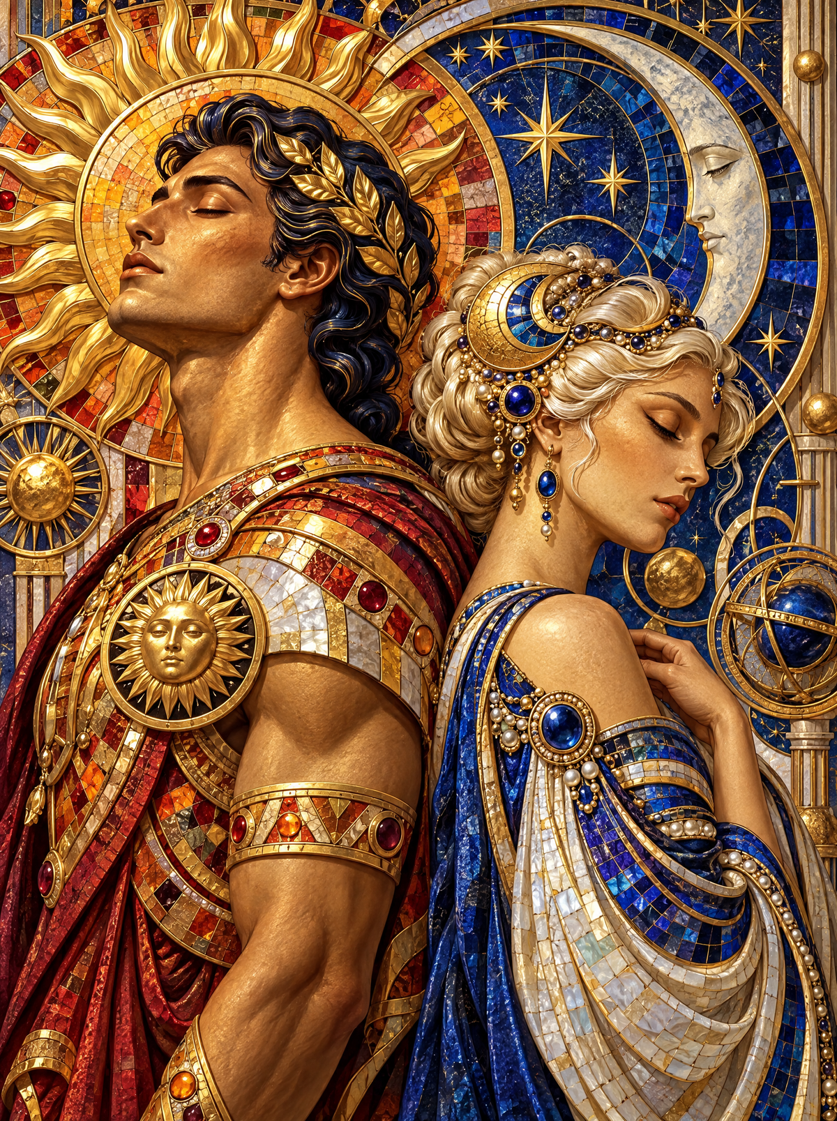 Sun God And Moon Goddess