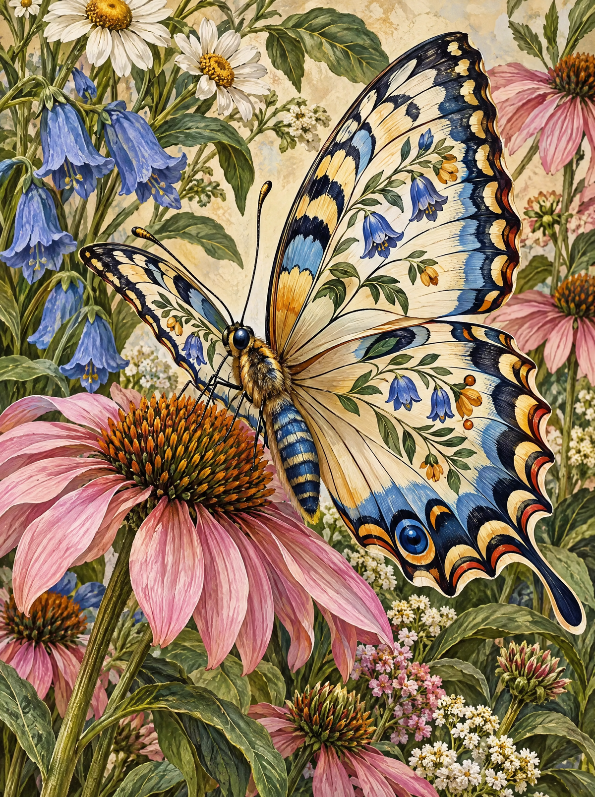 Swallowtail On Pink Coneflower