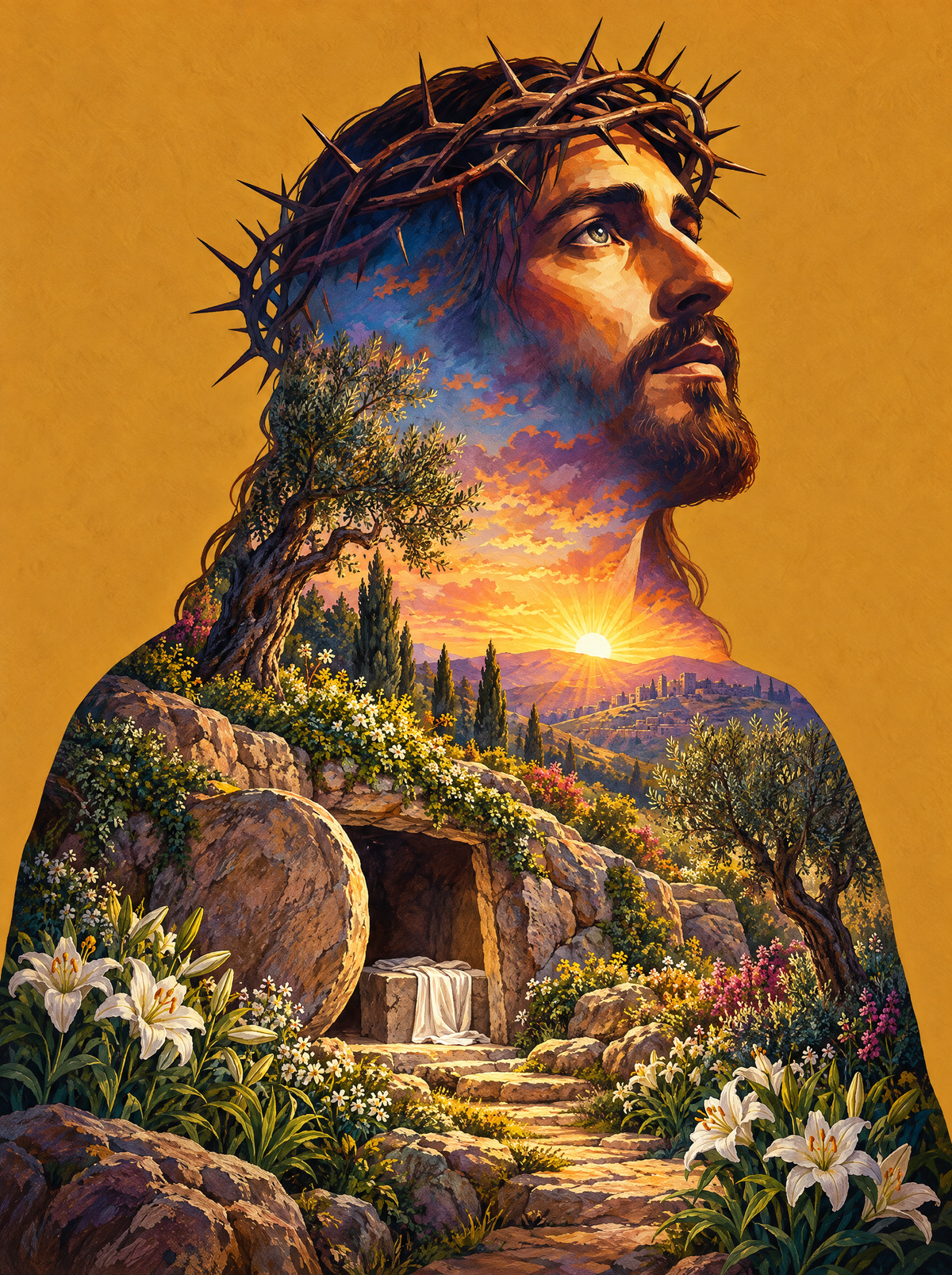 The Empty Tomb at Sunrise