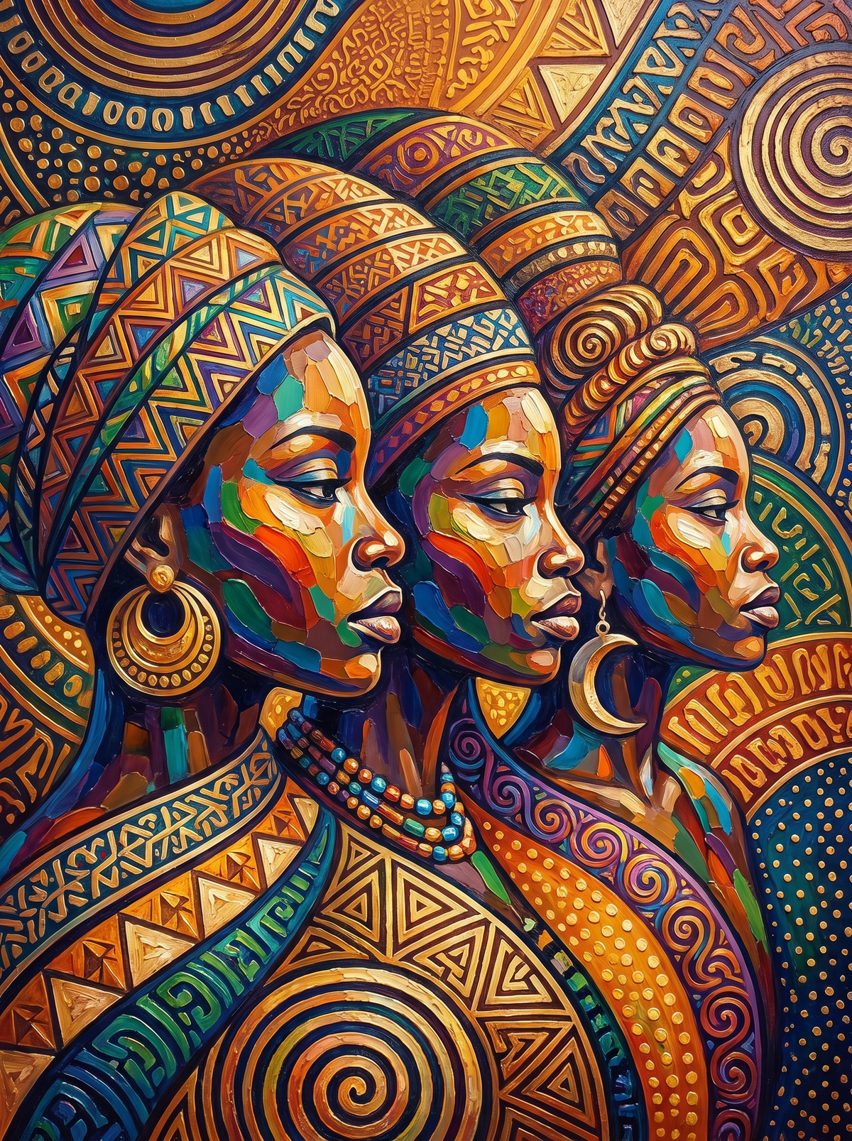 Three Sisters In Profile