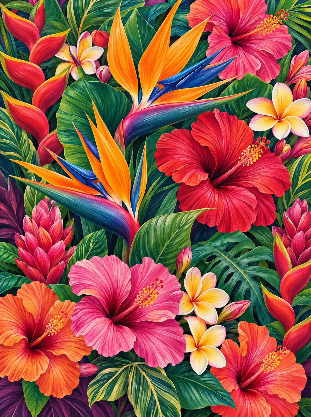 Tropical Hibiscus Medley