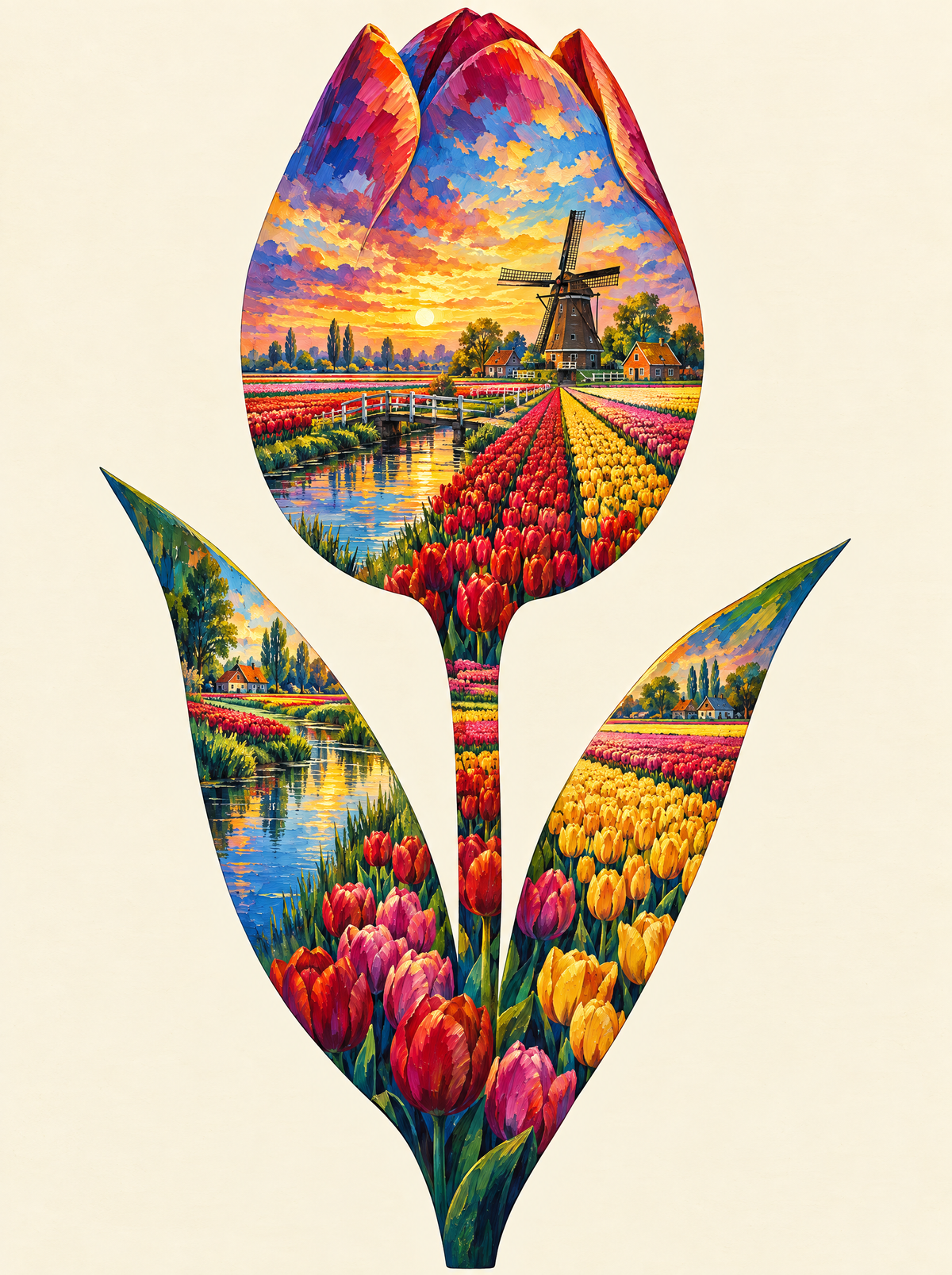 Tulip Windmill Bulb Fields