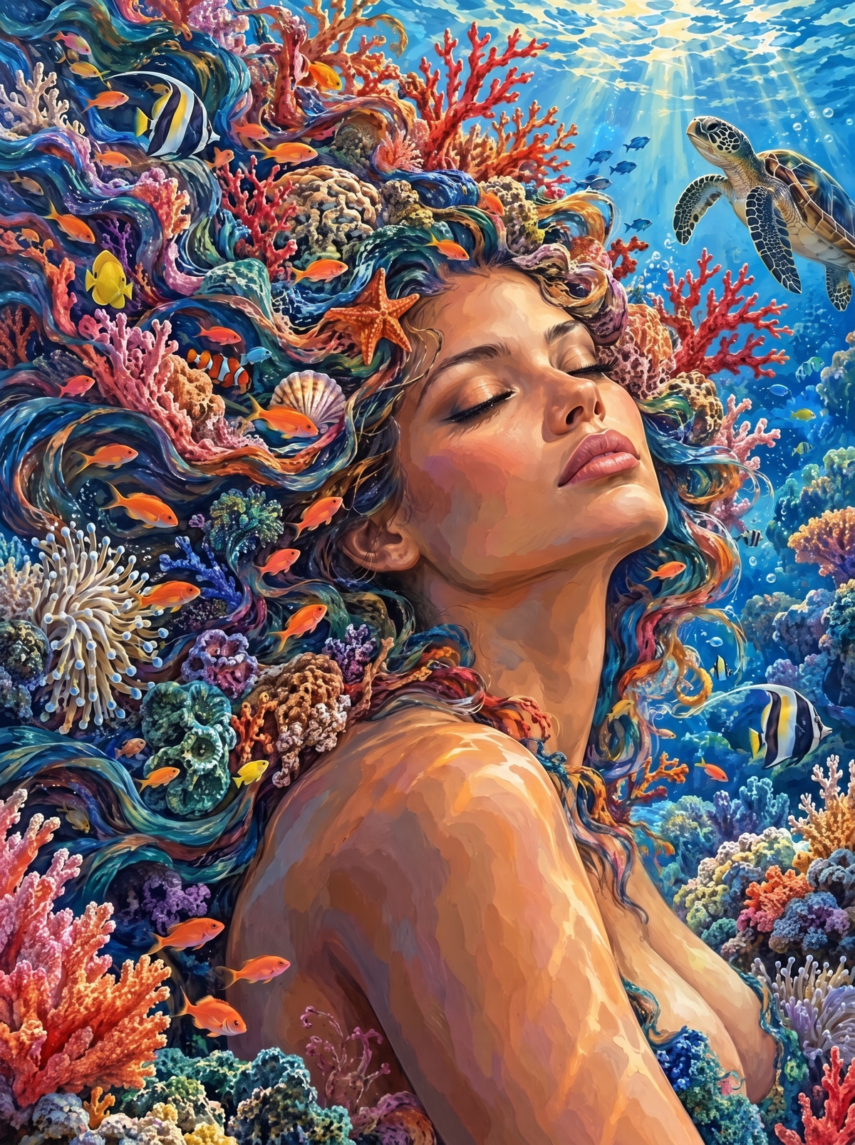 Coral Reef For Hair
