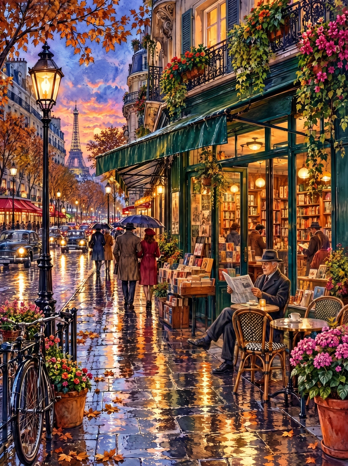 Newspaper Outside The Paris Bookshop