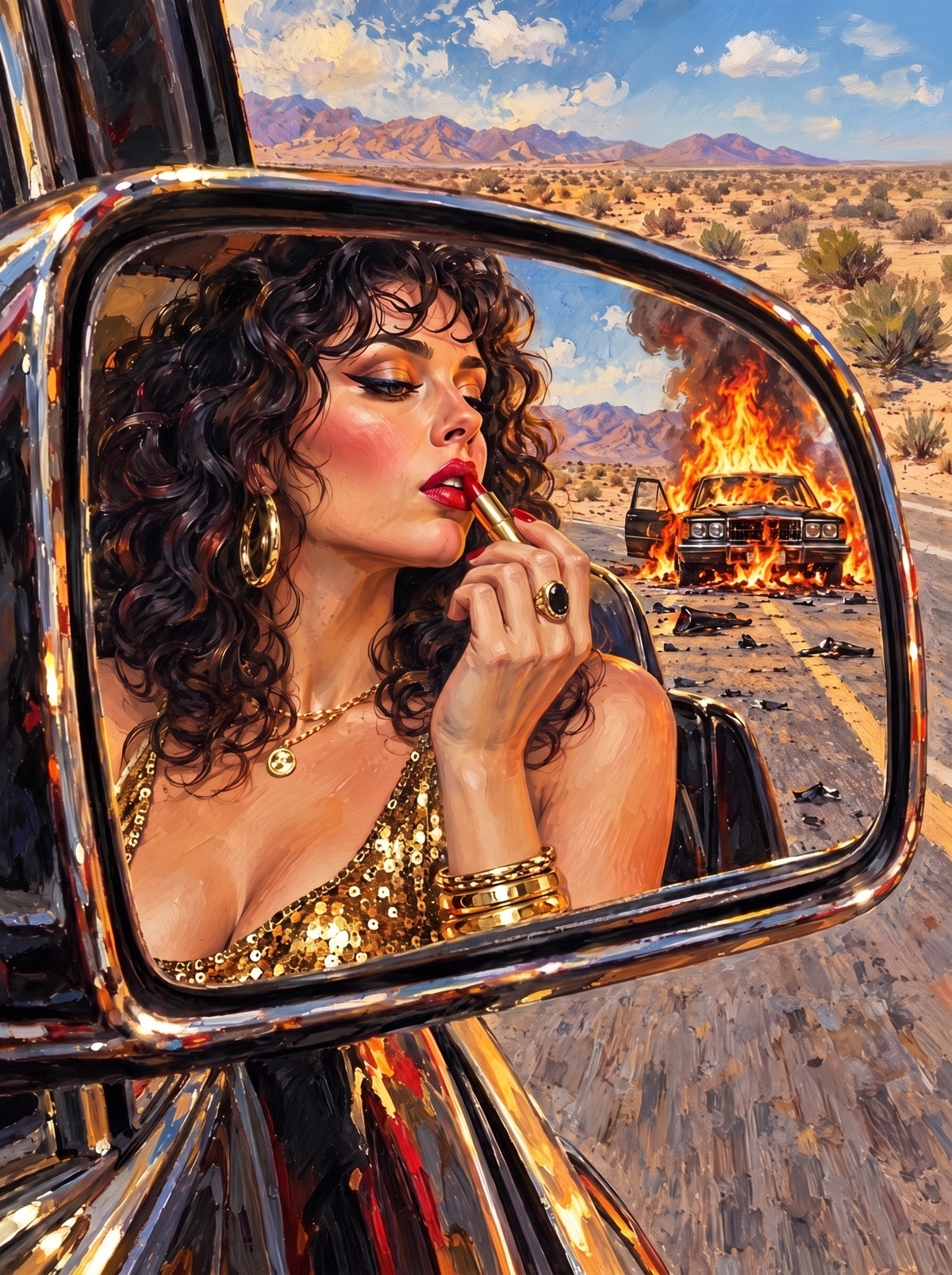 Red Lipstick, Burning Wreck