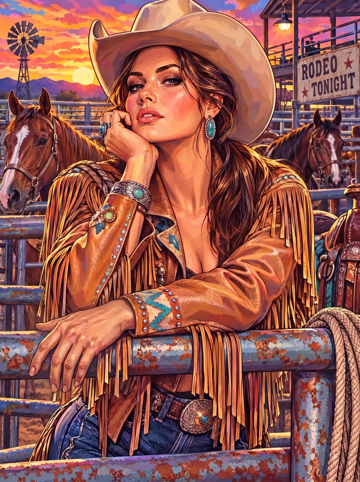 Rodeo Tonight Cowgirl
