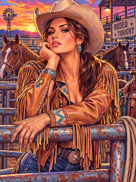 Rodeo Tonight Cowgirl