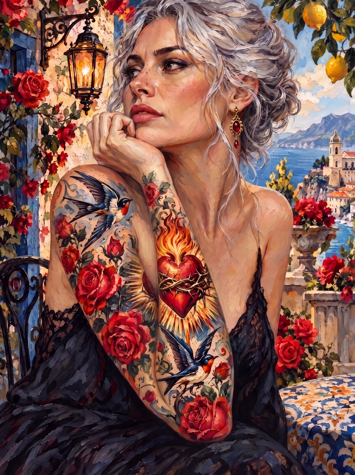 Sacred Heart Sleeve On The Terrace