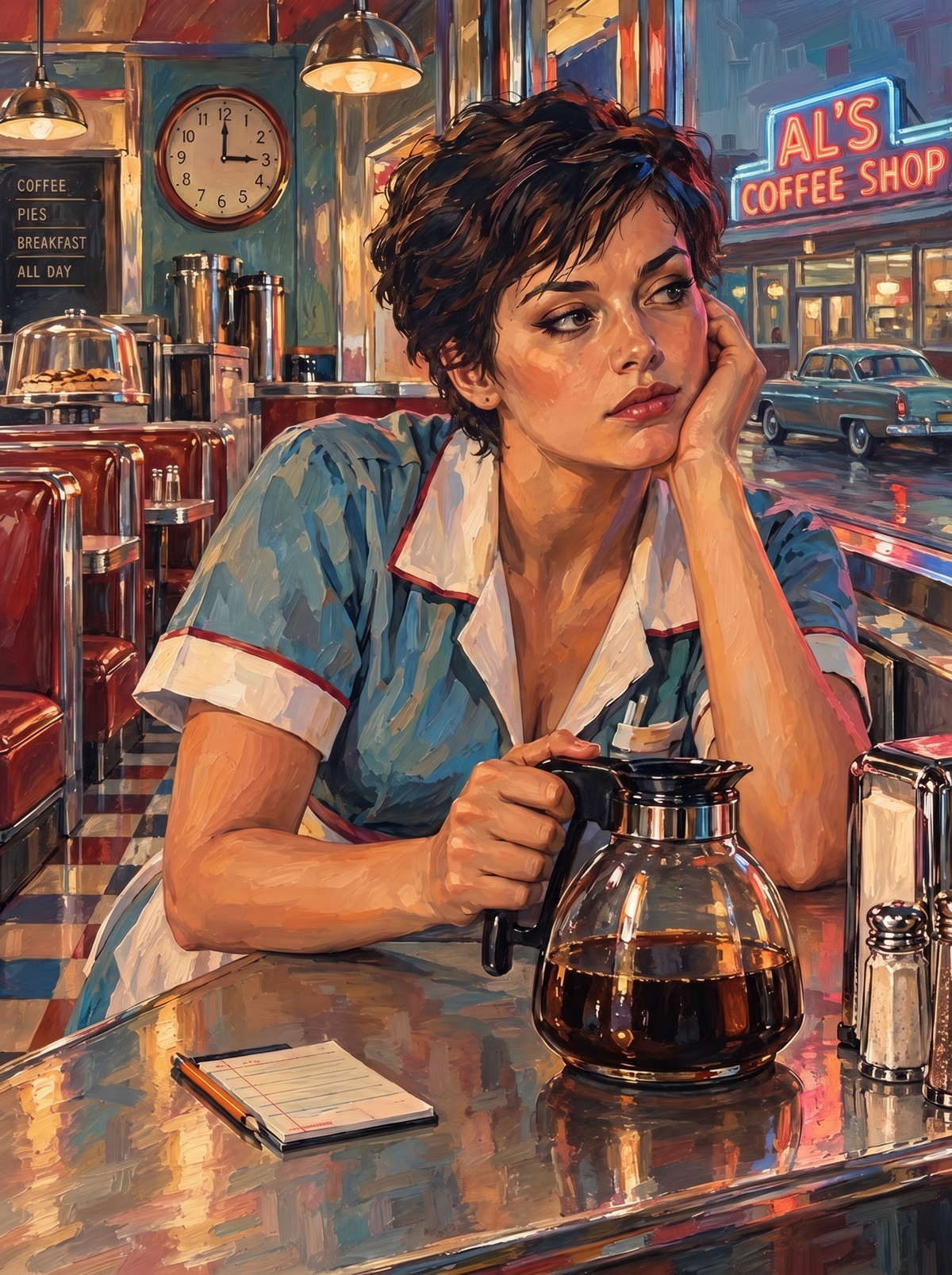 Slow Shift At The Coffee Shop