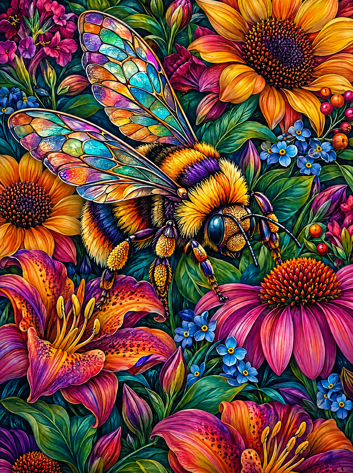 Stained Glass Wing Bumblebee