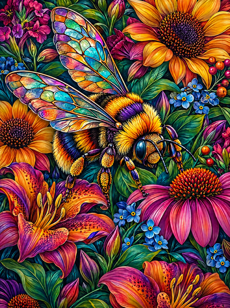 Stained Glass Wing Bumblebee