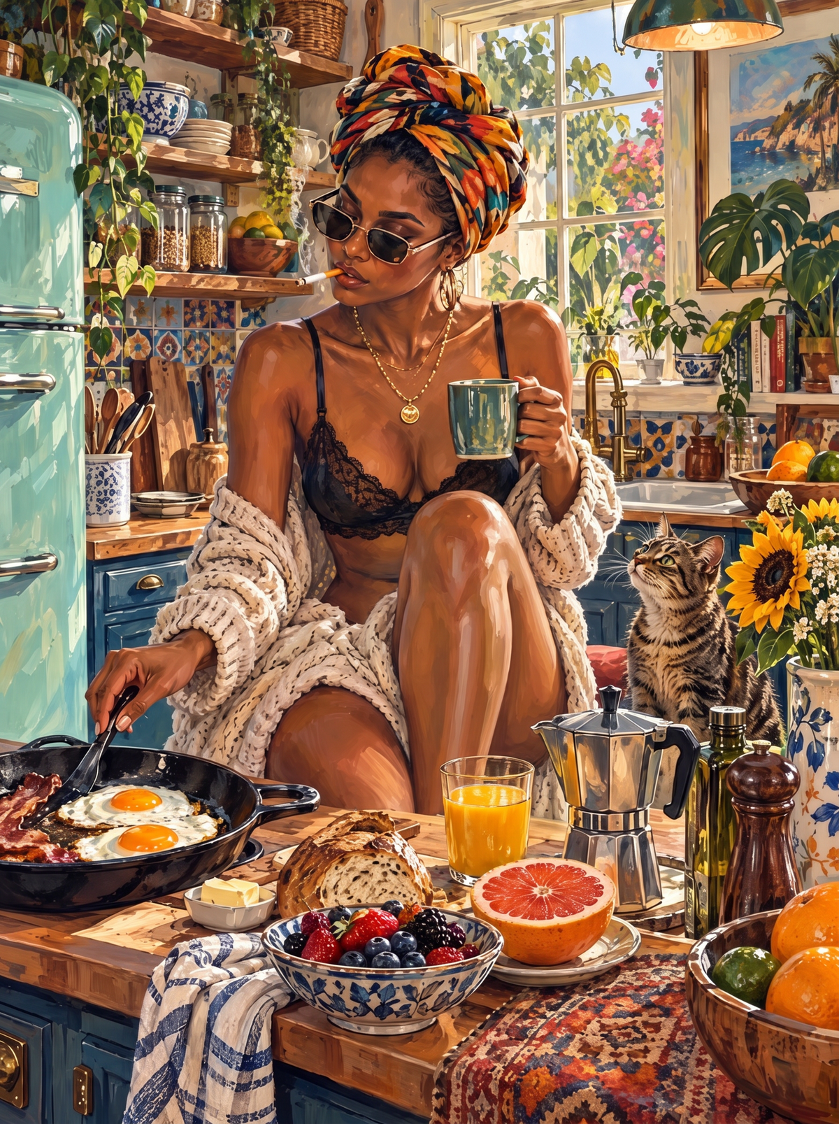Sunday Fry Up In Sunglasses