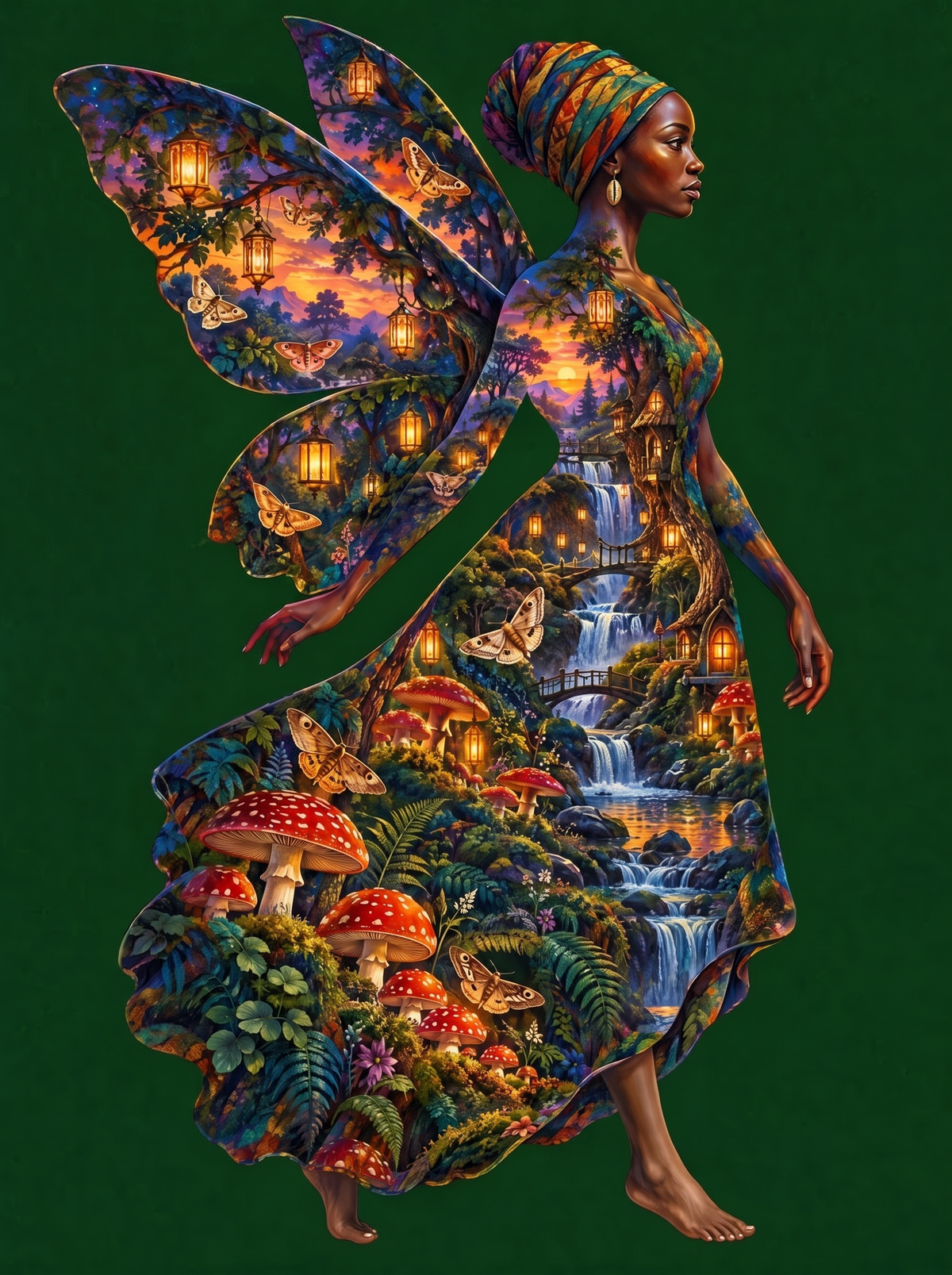 Toadstool Lantern Fairy
