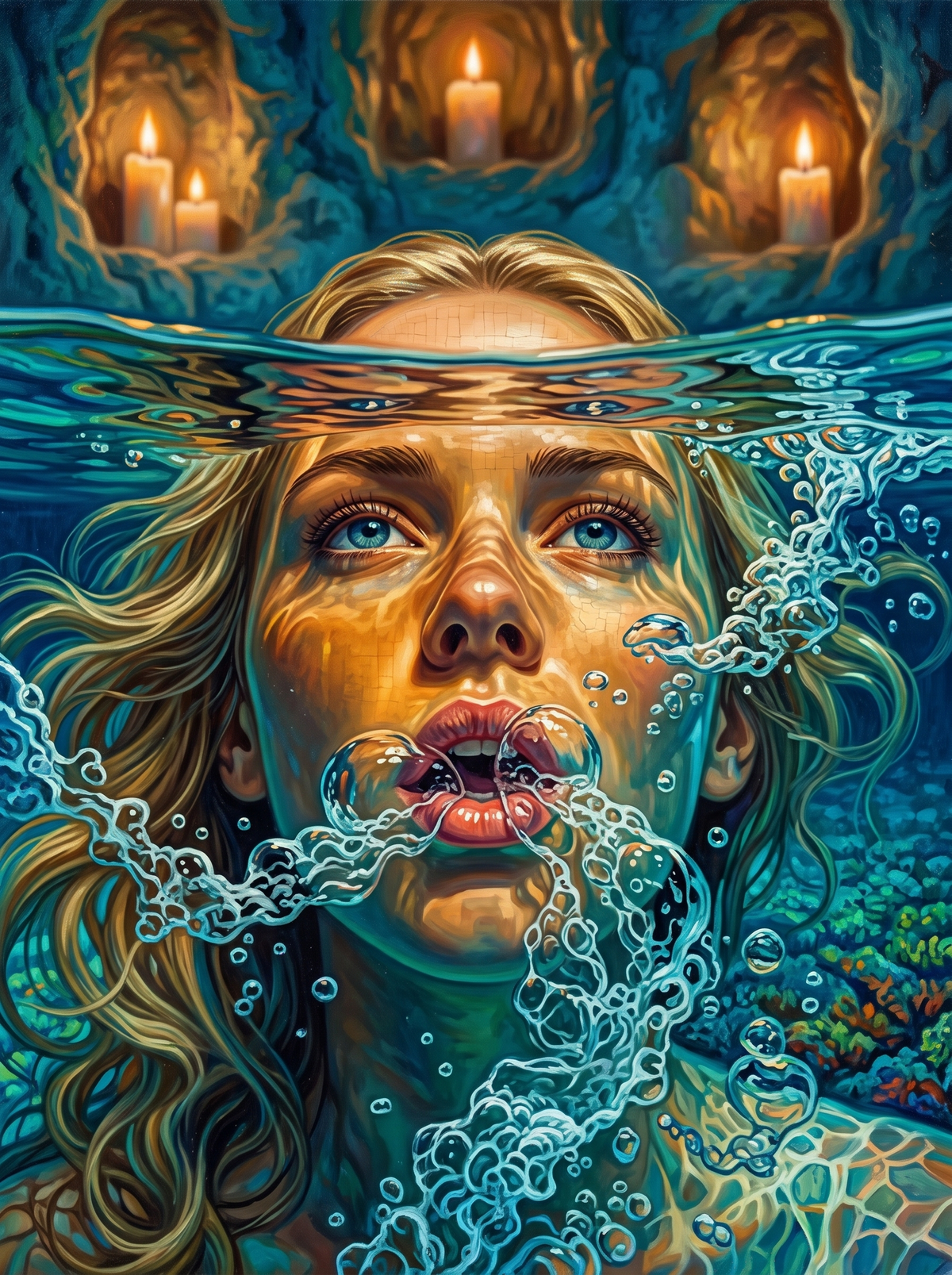 Breath Held Beneath Candlelight