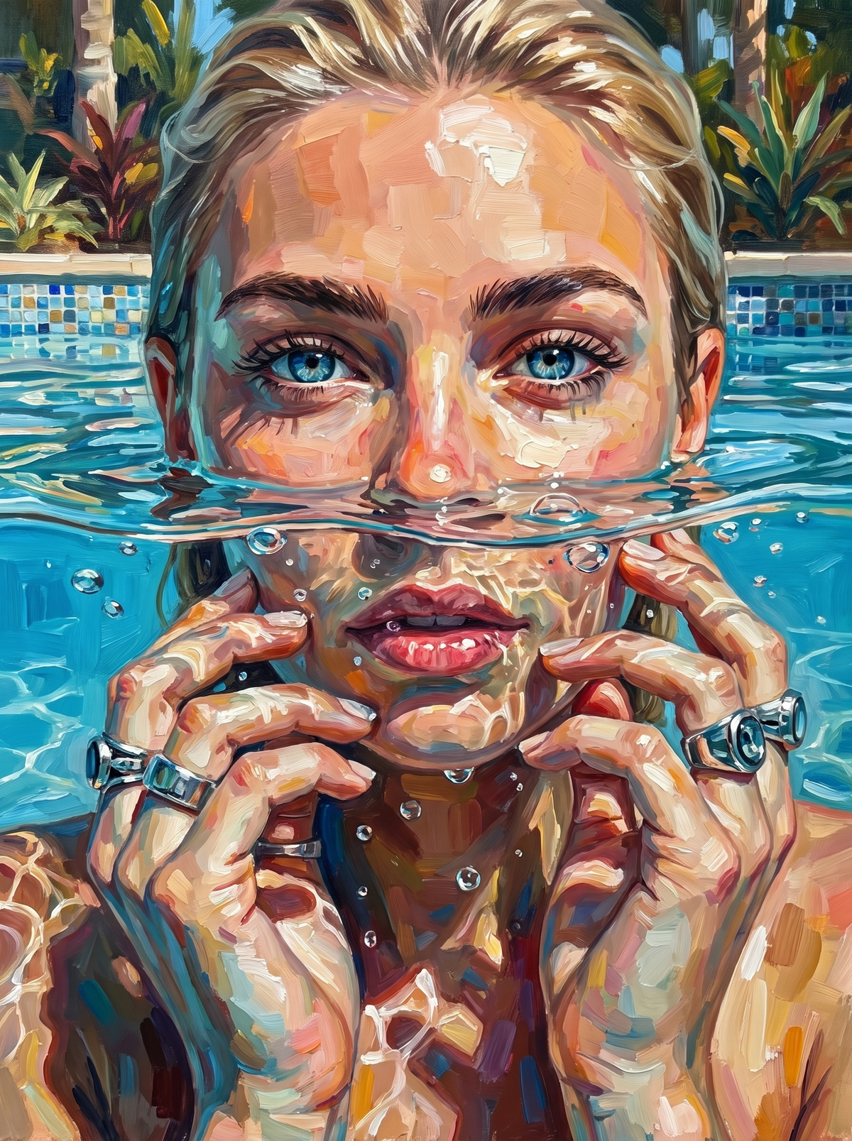 Eyes Above The Pool Line