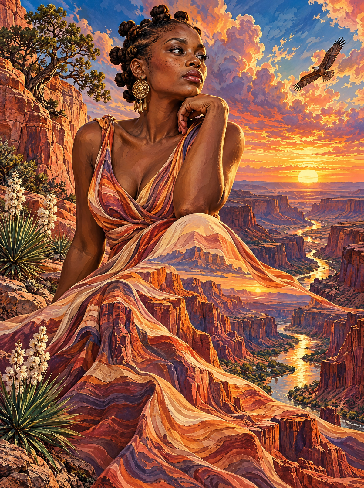 Her Gown Becomes The Canyon