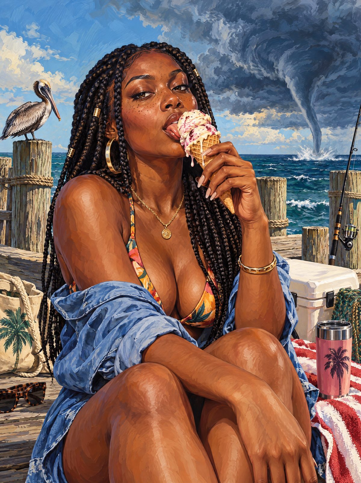 Ice Cream Before The Waterspout