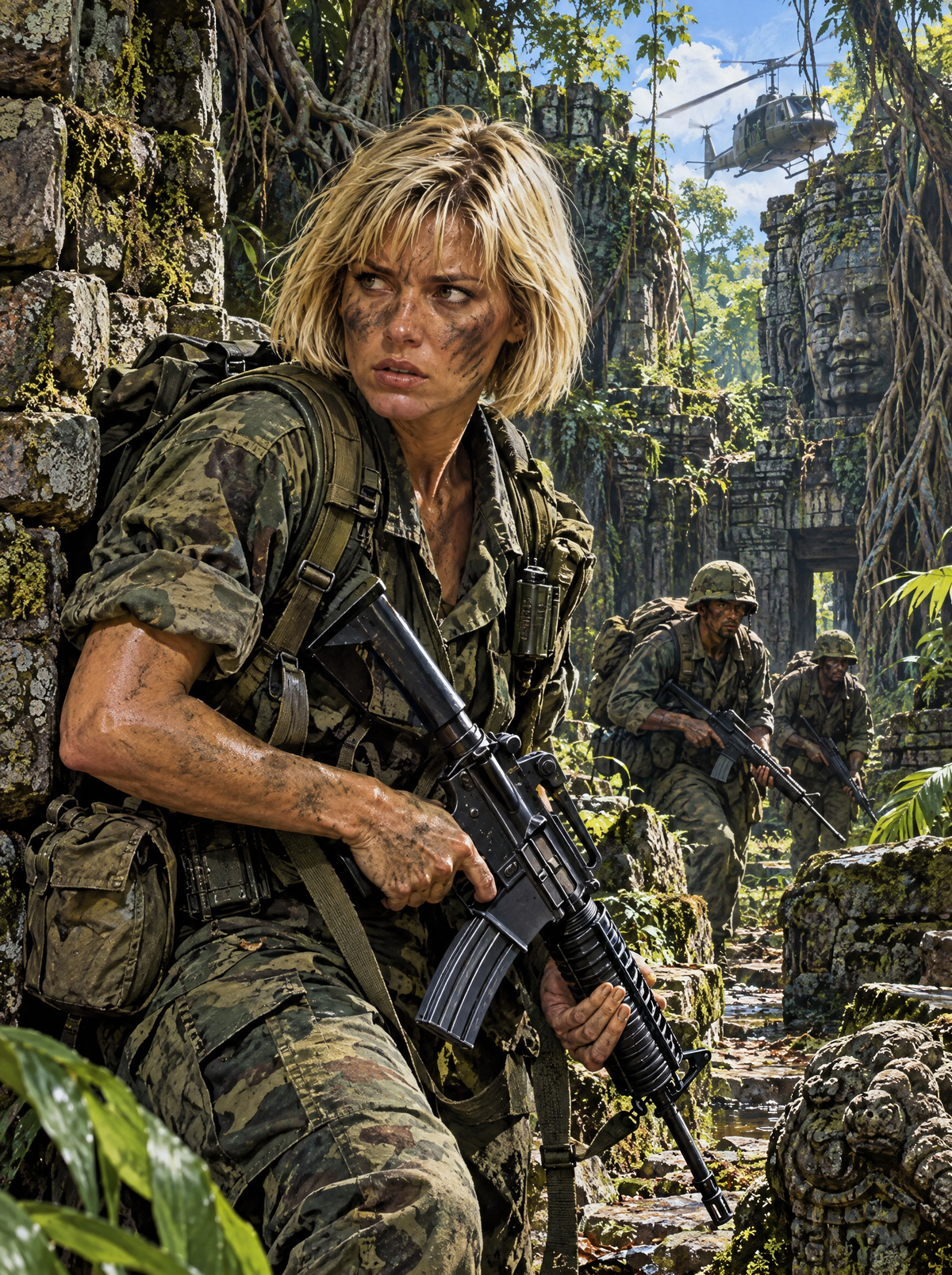 Jungle Patrol At The Temple Ruins