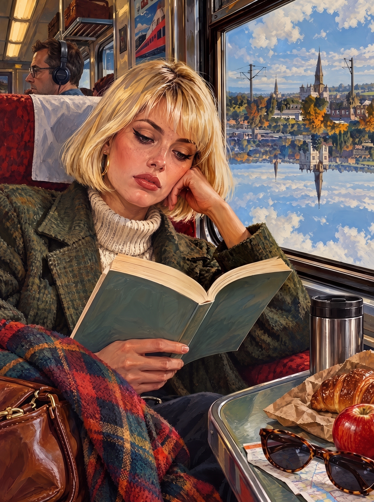 Reading On The Lakeside Train
