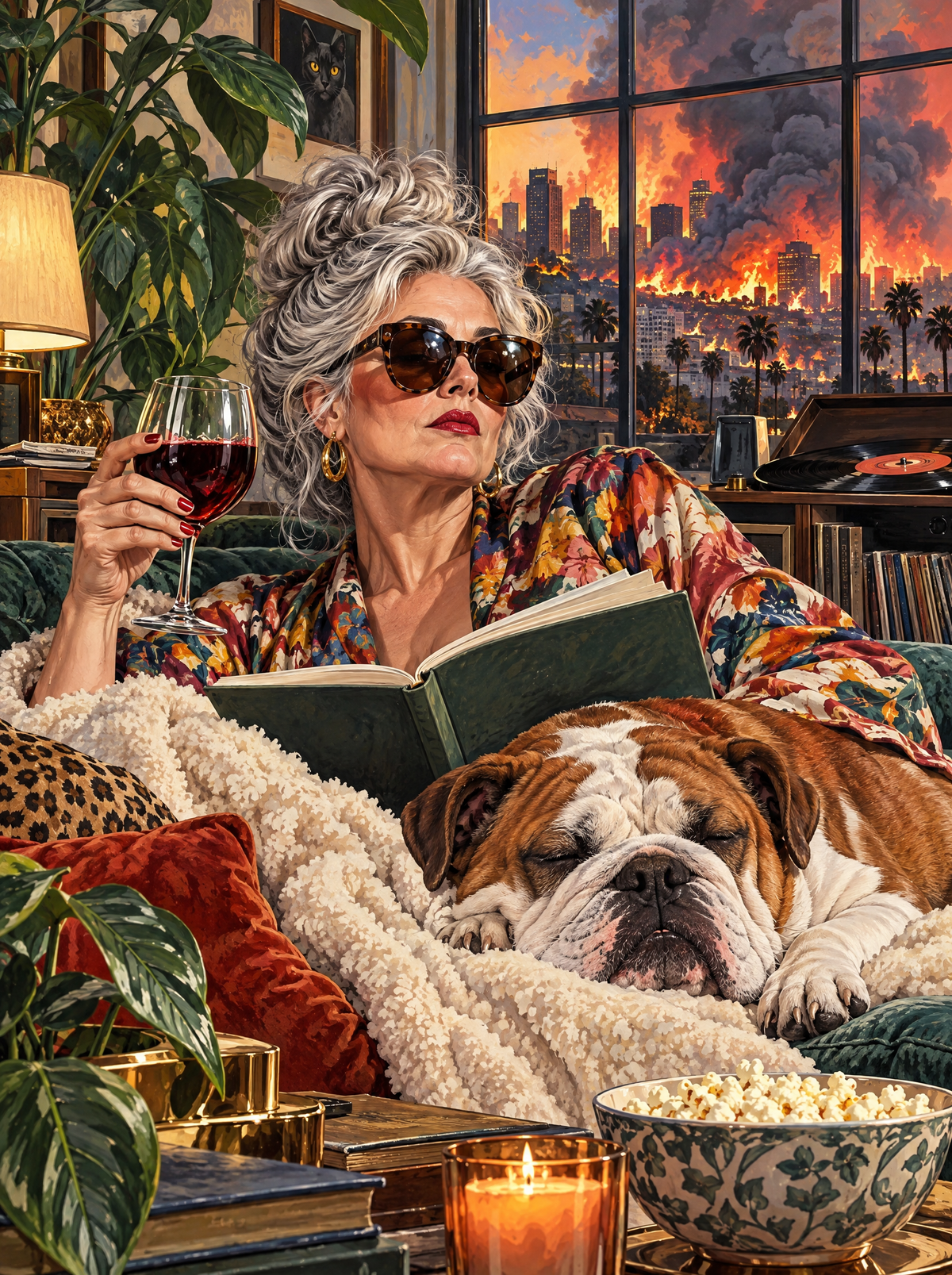Red Wine While The City Burns