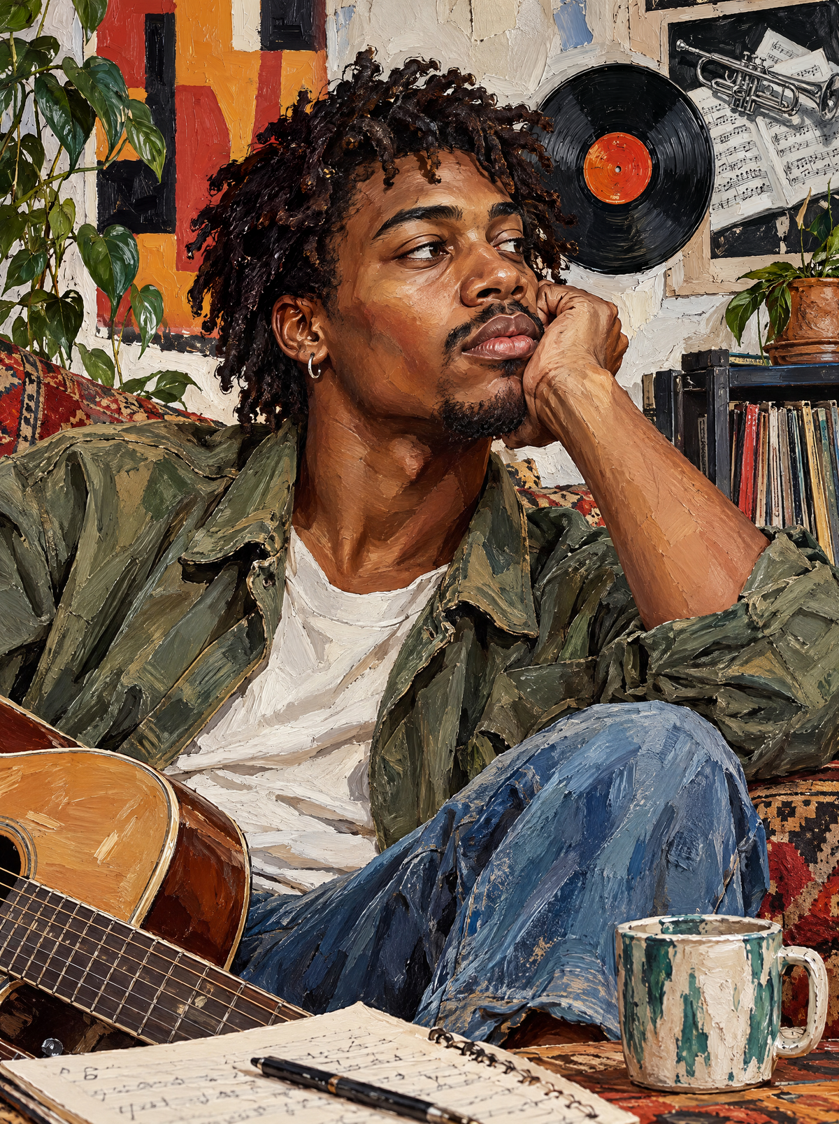 Songwriter Lost In Thought