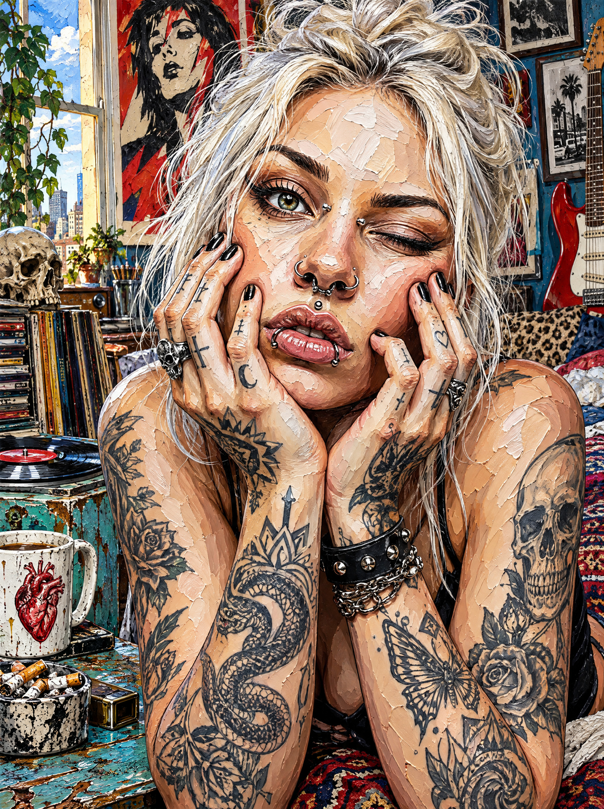 Tattooed And Winking