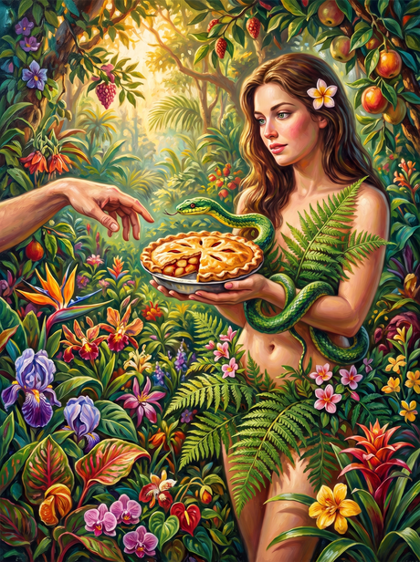 A Slice Missing From Eden's Pie (150 Color Diamond Painting)