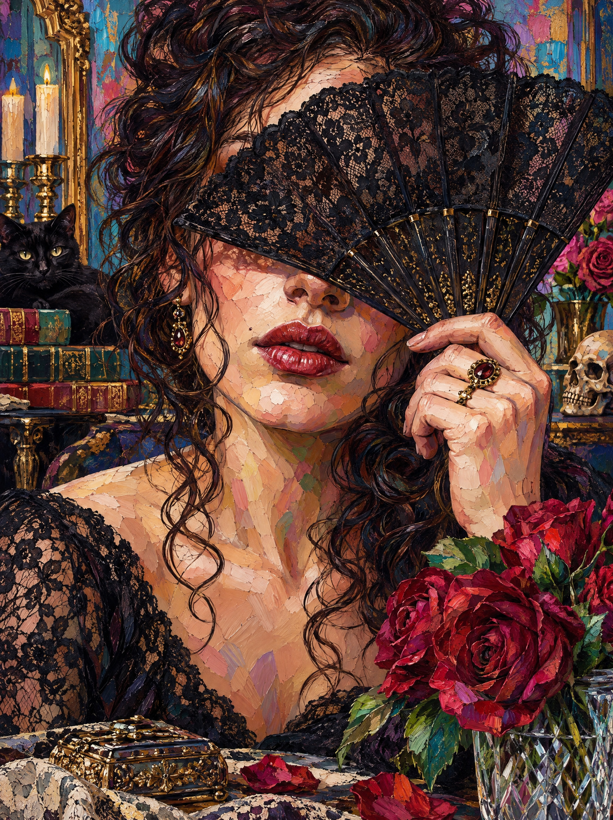 Behind The Black Lace Fan