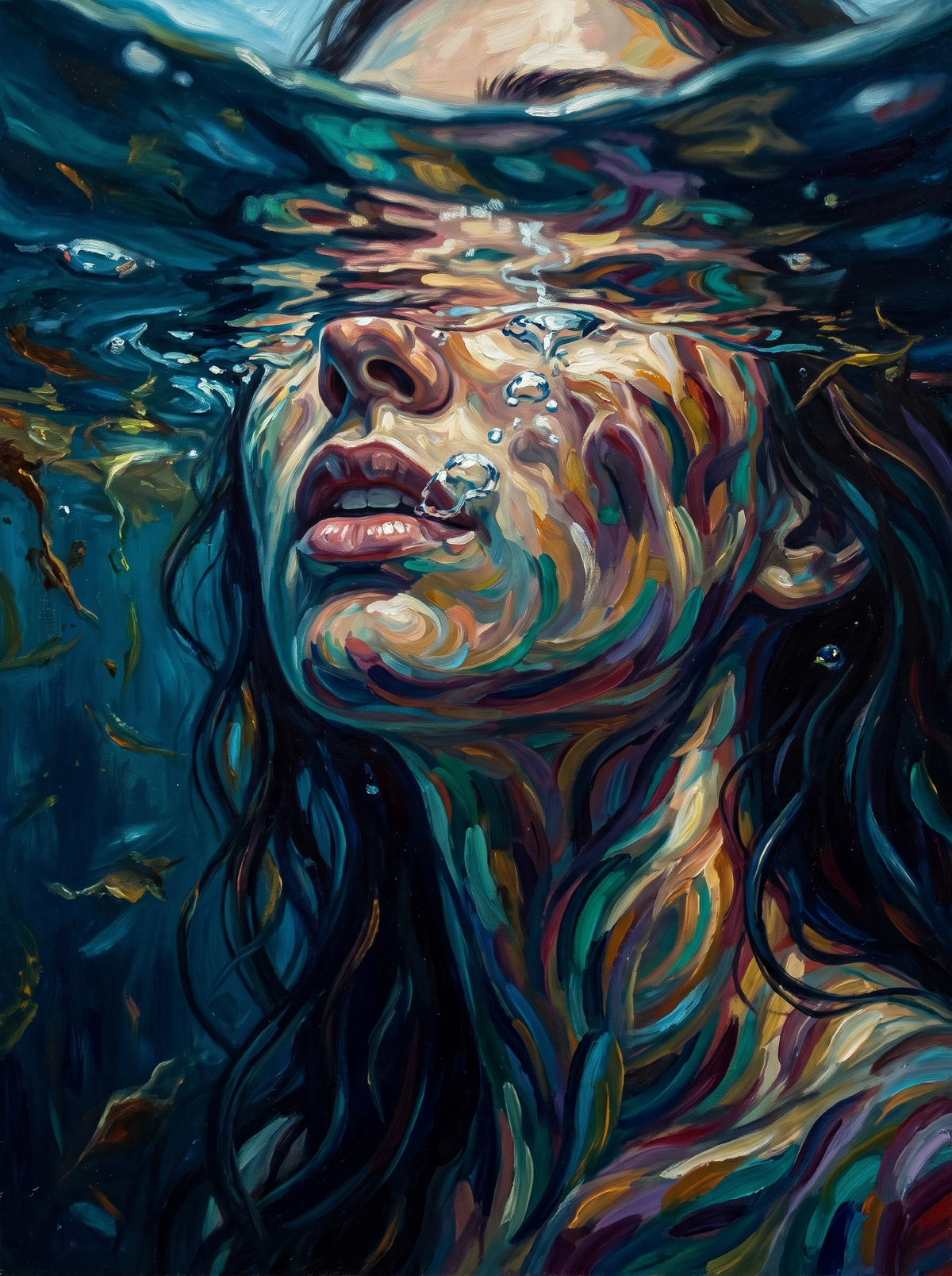 Beneath The Surface In Teal